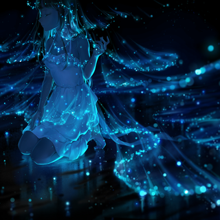 Dark neon anime wallpaper
