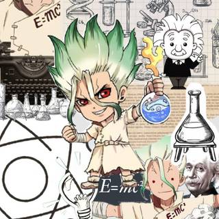 Dr. Stone Chibi wallpaper