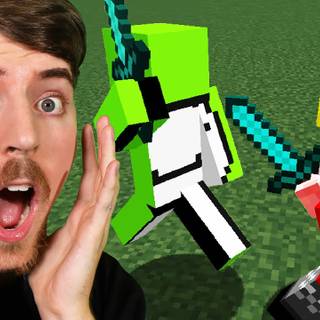 Technoblade and MrBeast wallpaper