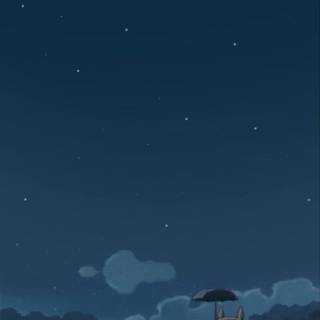 Studio Ghibli night wallpaper