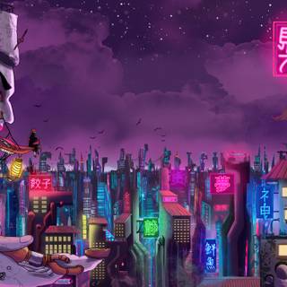 Naruto Cyberpunk wallpaper