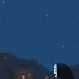 Studio Ghibli night wallpaper