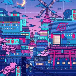 Naruto Cyberpunk wallpaper