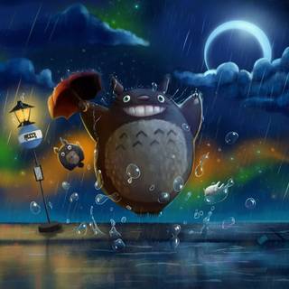 Studio Ghibli night wallpaper