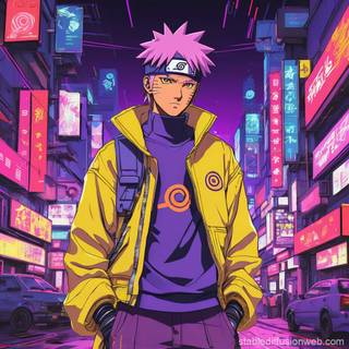 Naruto Cyberpunk wallpaper