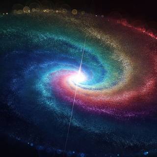 Neon universe wallpaper