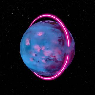 Neon universe wallpaper