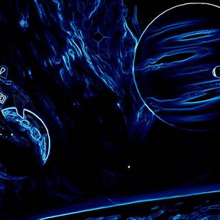 Neon universe wallpaper