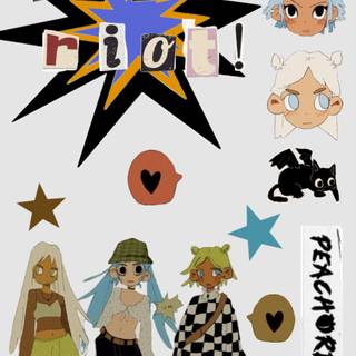 Peach Riot wallpaper