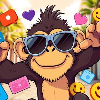 Monkey Rizz wallpaper