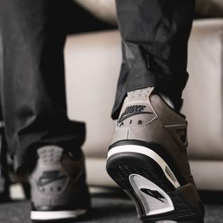 Air Jordan 4 cave stone wallpaper