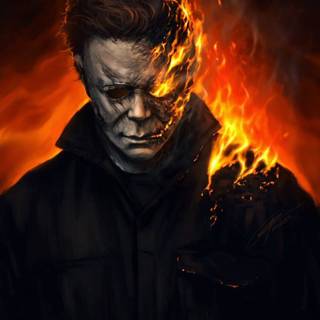 Halloween Michael Myers 3D wallpaper