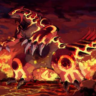 Primal Groudon card wallpaper