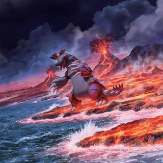 Primal Groudon card wallpaper
