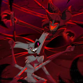 Angel Dust and Alastor wallpaper