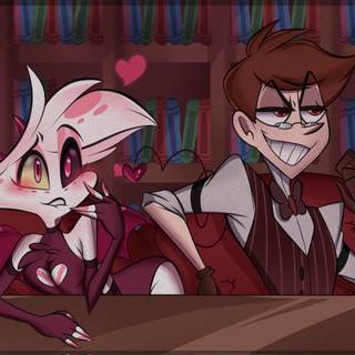 Angel Dust and Alastor wallpaper