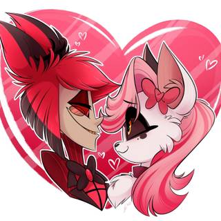 Angel Dust and Alastor wallpaper