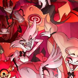 Angel Dust and Alastor wallpaper