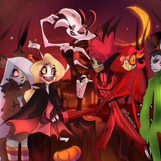 Angel Dust and Alastor wallpaper