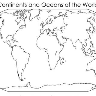 Plane physical map of world wallpaper