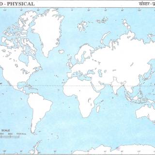 Plane physical map of world wallpaper