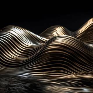 Gold chrome wallpaper