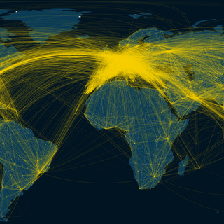 Plane physical map of world wallpaper