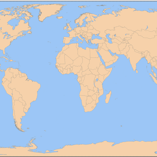 Plane physical map of world wallpaper