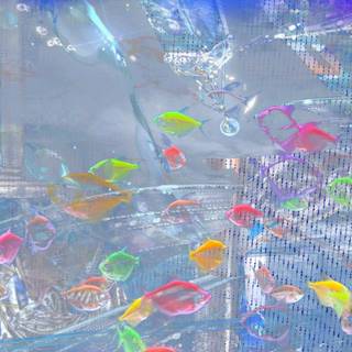 Cyber glacier wallpaper