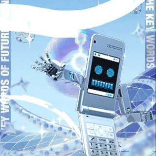 Cyber glacier wallpaper