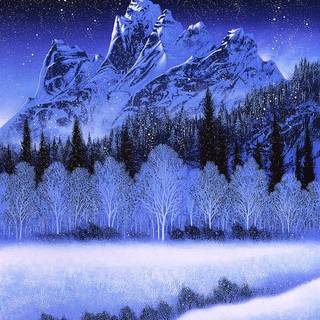 Snow flurry wallpaper