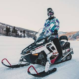 Snow bike wallpaper