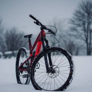 Snow bike wallpaper