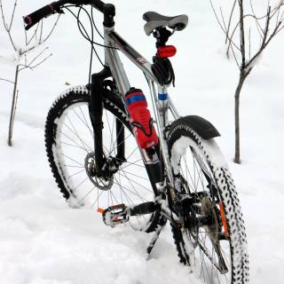 Snow bike wallpaper