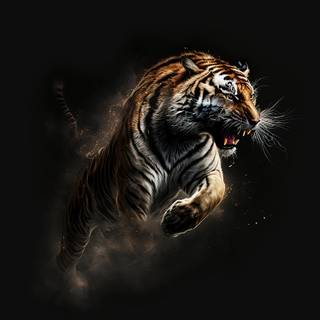 Tiger attack wallpaper