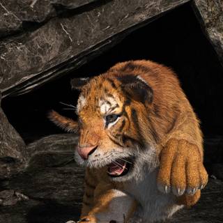 Tiger attack wallpaper