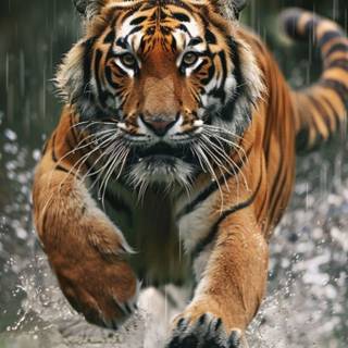 Tiger attack wallpaper