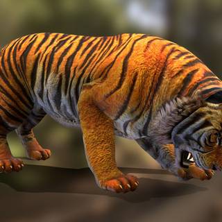 Tiger attack wallpaper