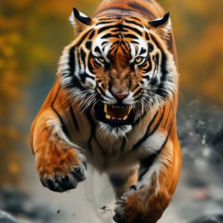 Tiger attack wallpaper