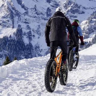 Snow bike wallpaper