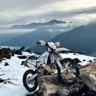 Snow bike wallpaper