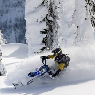 Snow bike wallpaper