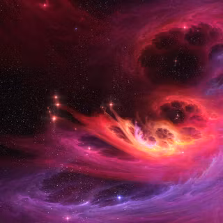 Pink nebula wallpaper