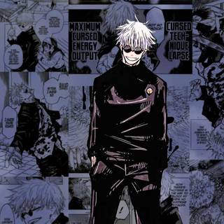 Gojo manga PC wallpaper