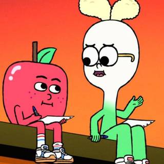 Apple cartoon wallpaper