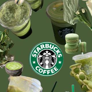 Green coffee wallpaper