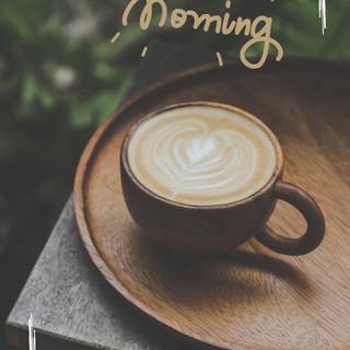 Green coffee wallpaper