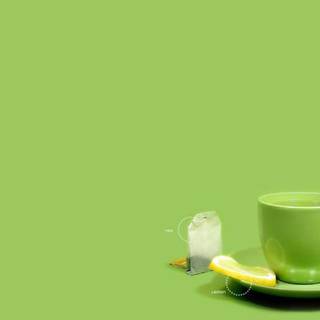 Green coffee wallpaper