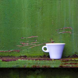 Green coffee wallpaper