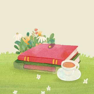 Green coffee wallpaper